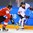 GANGNEUNG, SOUTH KOREA - FEBRUARY 18: Korea's Danelle Im #7 gets a pass of with pressure from Switzerland's Dominique Ruegg #26 during classification round action at the PyeongChang 2018 Olympic Winter Games. (Photo by Matt Zambonin/HHOF-IIHF Images)

